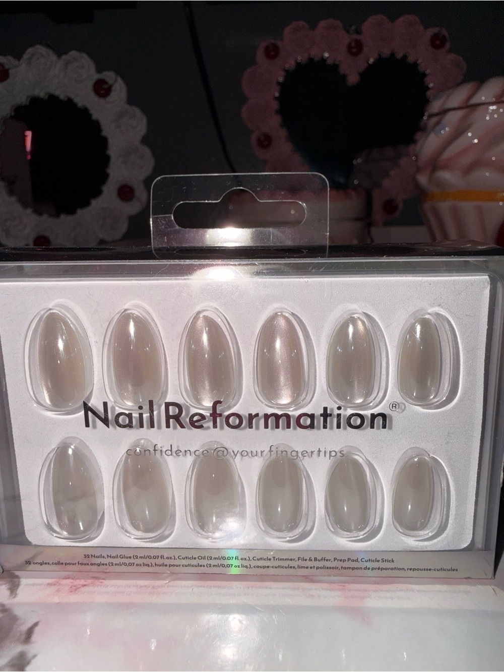 Nail Reformation Mirrored Effect- Nude Press-On Nails